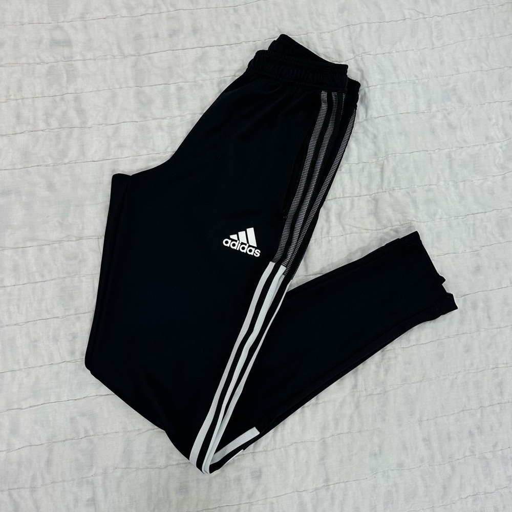 Adidas Track Pants | Black/White | XS Mens